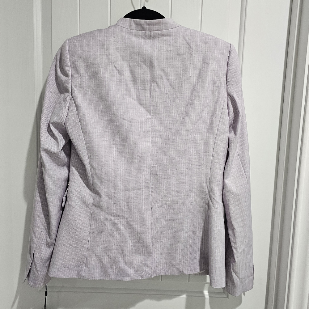 NWT DKNY Purple‎ Lavender Striped Blazer size 2 - Picture 3 of 8